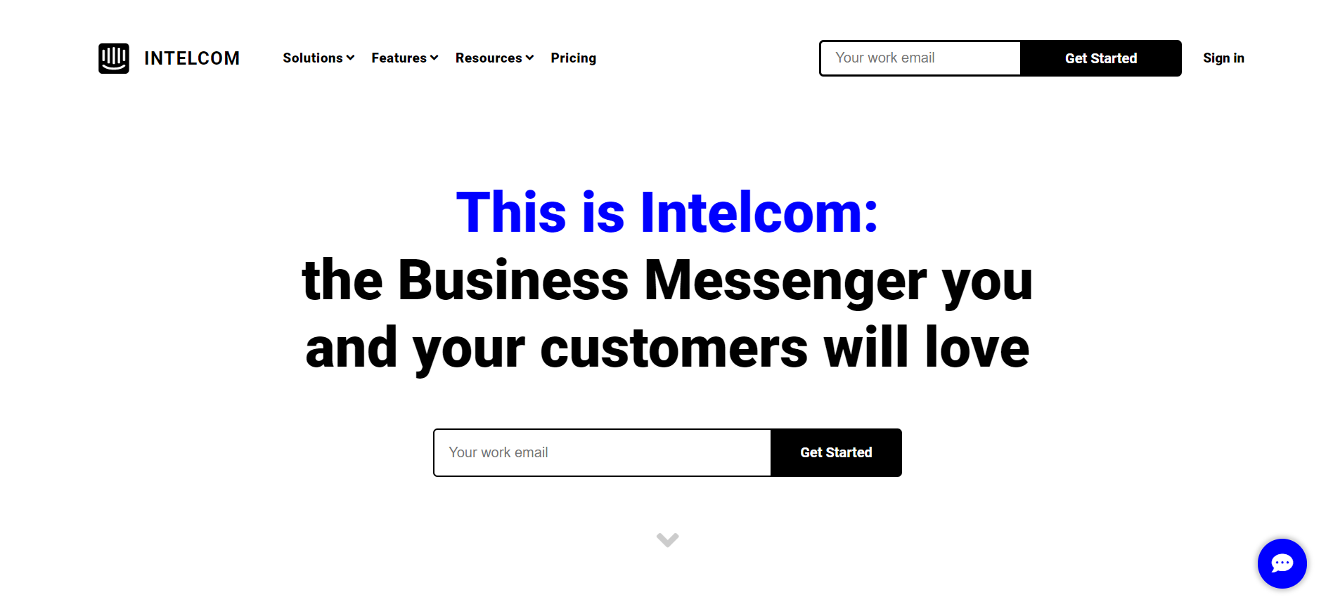 Intercom Landing Page Clone