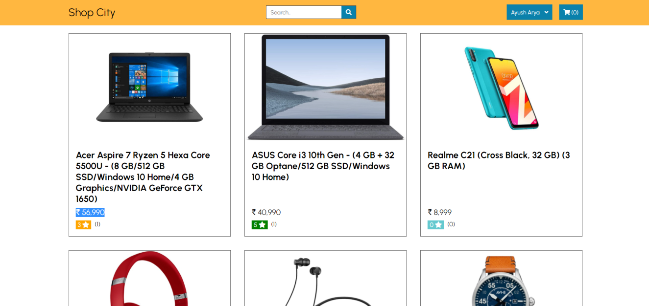 ShopCity Ecommerce App