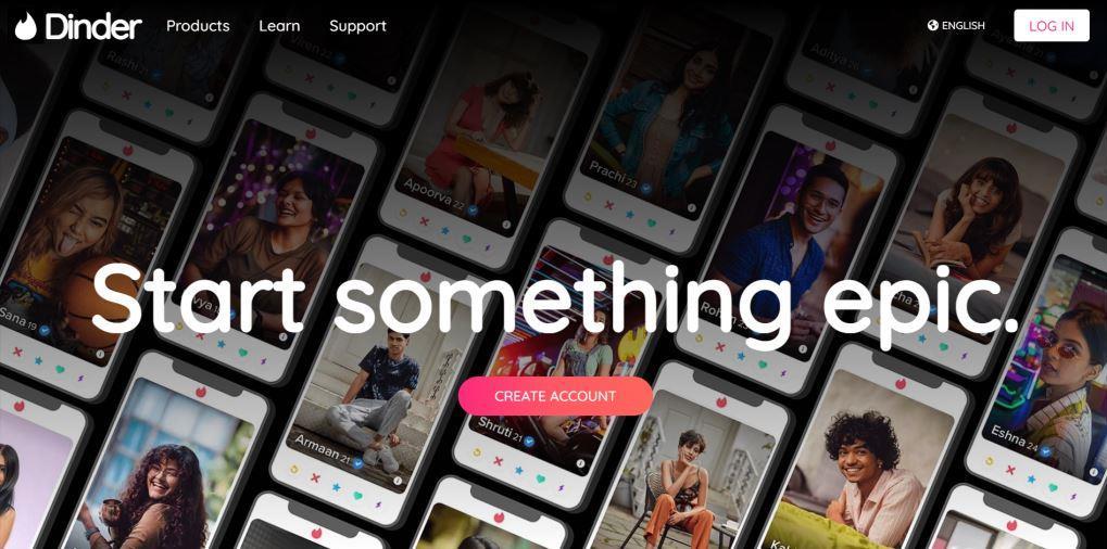 Tinder Landing Page Clone